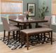Powell® Seneca 6-Piece Brown/Tan Counter Dining Set-1