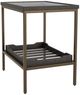 Riverside Furniture Elkmont Ravenwood Glass Top Side Table with Brown Base-3