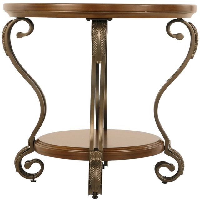 Signature Design by Ashley® Nestor 2-Piece Medium Brown End Tables Set-1