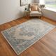Feizy Camellia Blue/Ivory 8'x10' Area Rug-5