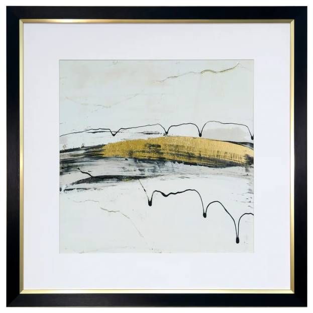StyleCraft Austen Allen James Black/Dark Yellow/White Wall Art-0
