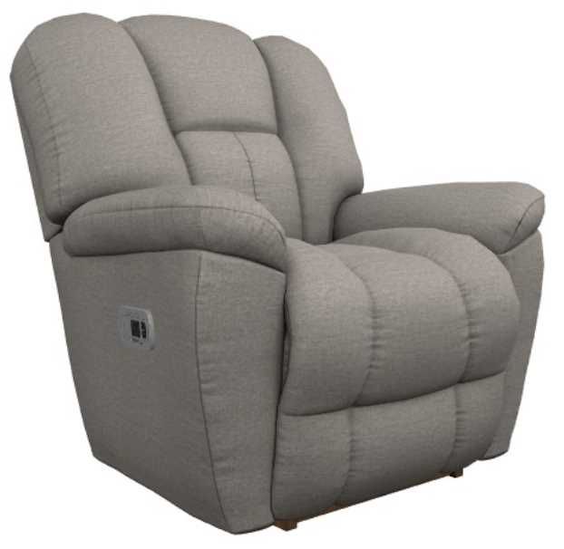 La-Z-Boy® Maverick Stone Power Rocking Recliner with Headrest-0