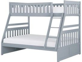 Mazin Furniture Orion Gray Twin/Full Bunk Bed-1