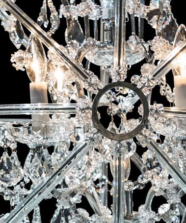 Michael Amini® Pena Chrome 6 Light Chandelier-1