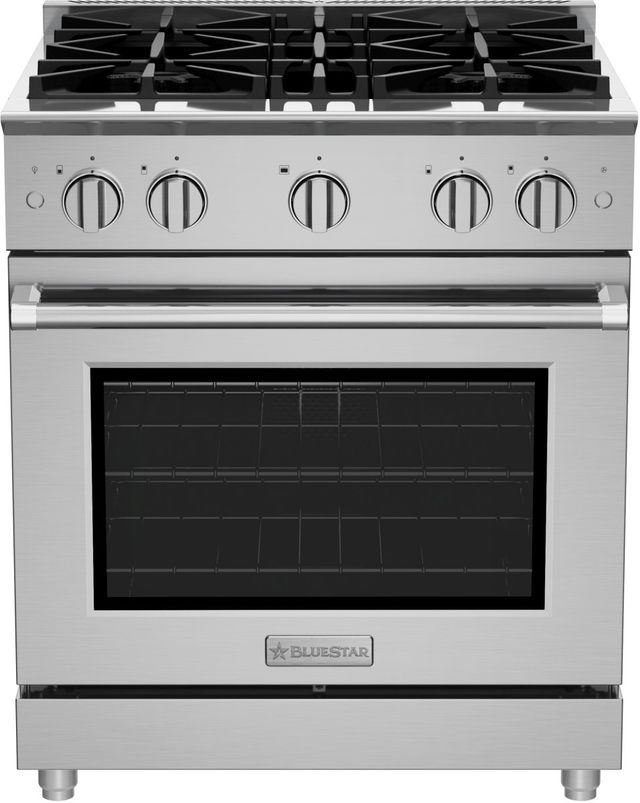 BlueStar Platinum X8 30" Stainless Steel Pro-Style Gas Range with Brushed Stainless Steel Trim-0