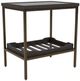 Riverside Furniture Elkmont Ravenwood Glass Top Side Table with Brown Base-0