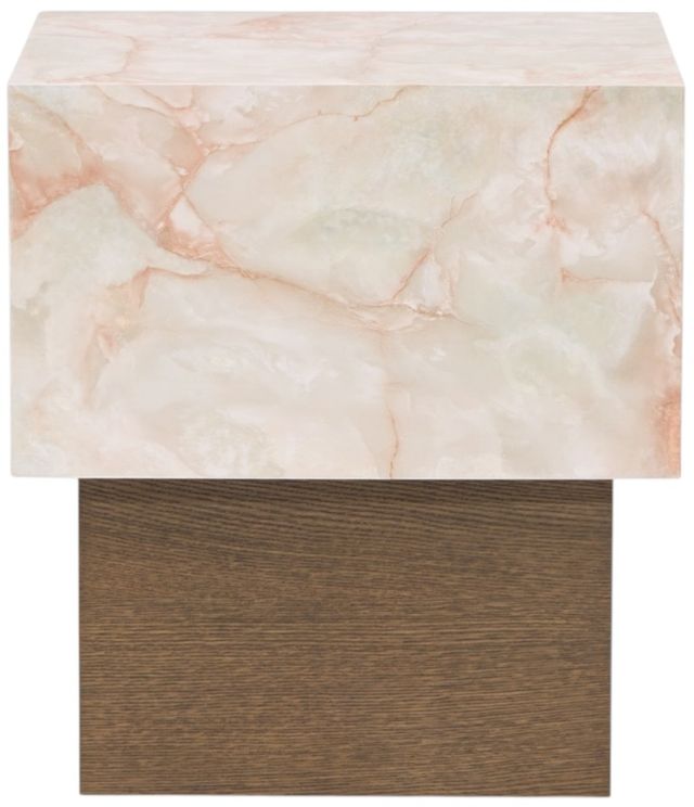 Michael Amini® Portrait Sienna Brown End Table-1