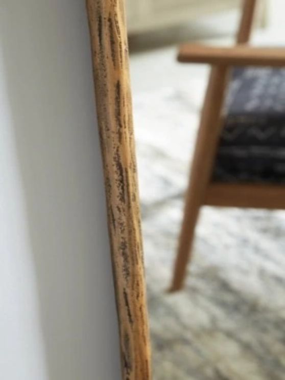 Signature Design by Ashley® Ryandale Antique Brass Floor Mirror-4