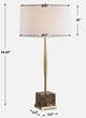 Uttermost® Booker Antique Brass/Brown Table Lamp-2