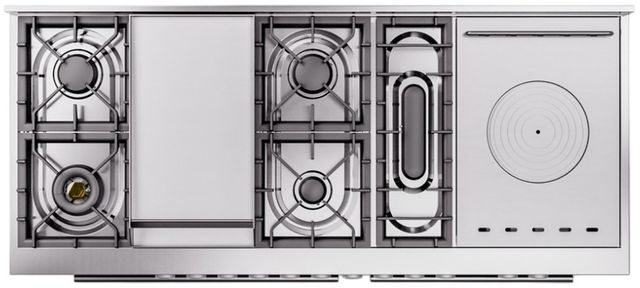 Ilve® Professional Plus II 60" Custom RAL Color Pro Style Dual Fuel Range-2