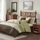 Olliix by Madison Park Serene 7 Piece Green California King Embroidered Comforter Set-1