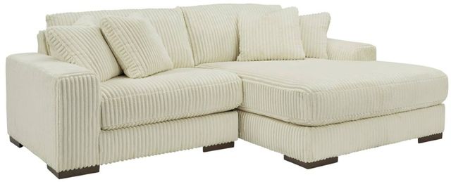 Signature Design by Ashley® Lindyn 2-Piece Ivory Right Arm Facing Sectional and Chaise-0
