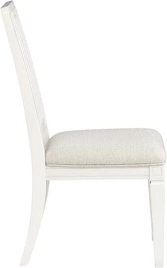 Magnussen Home® Willowbrook Egg Shell White/Natural Dining Side Chair with Upholstered Seat-2