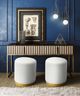 TOV Furniture Opal Cream Velvet Gold Base Ottoman-1
