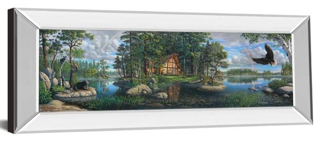 Classy Art Freedoms Promise Trilogy by Kim Norlien Mirror Framed Wall Art-0