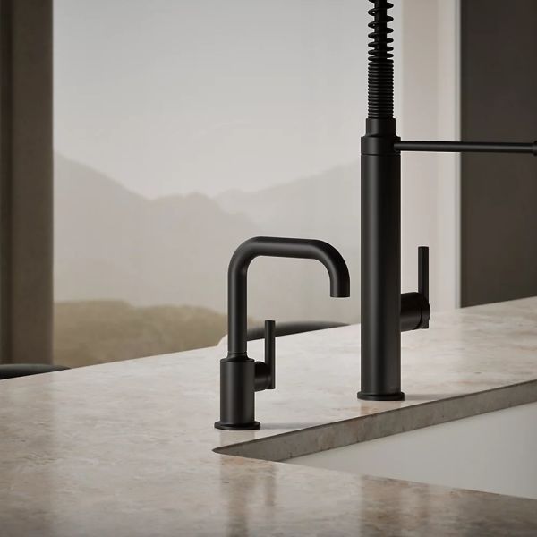 KOHLER® Purist® Matte Black Beverage Faucet-1