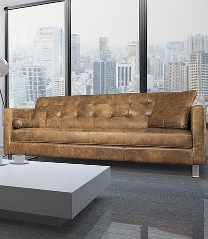 Fornirama 711 Brown Sofa-1