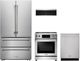 Thor Kitchen® 4 Piece Stainless Steel Gas Kitchen Package-0