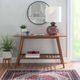 Linon Charlotte Cosgrove Rich Brown Console Table-2