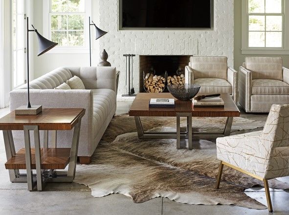 Lexington Home Customizable Kitano Amani Chair with Brass Base-1