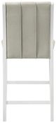 Armen Living Nolan 4-Piece Matte White/Misty Fog Counter Stool Set-3