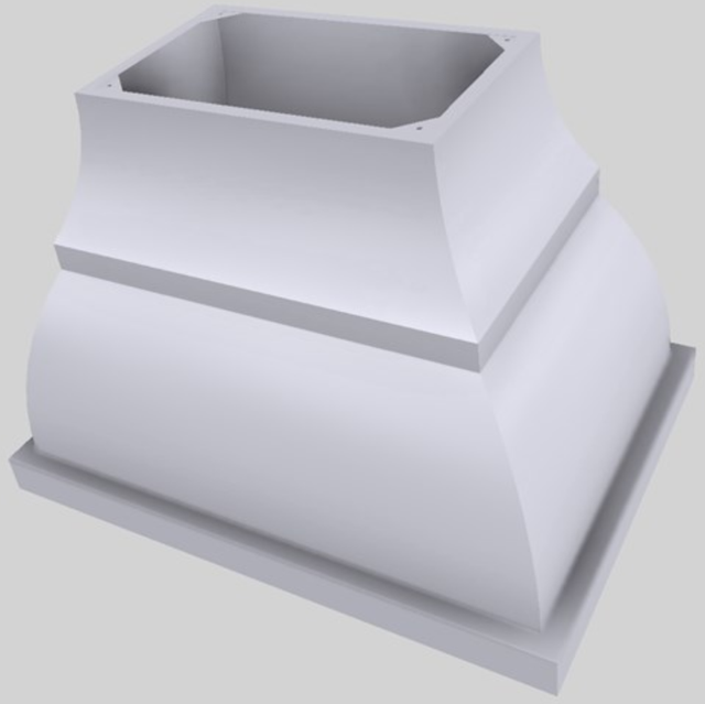 Vent-A-Hood® Designer Series 42" White Island Range Hood-3