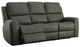 Flexsteel® Linden Charcoal Power Reclining Sofa with Power Headrests and Lumbar-1