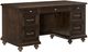 Mazin Furniture Cardano Driftwood Charcoal Executive Desk-0