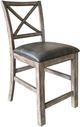 Parker House® Lodge Black/Siltstone Upholstered Counter Stool-0