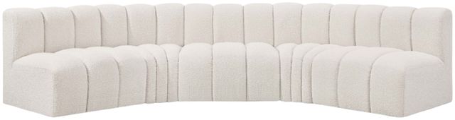 Meridian Furniture Arc 5-Piece Cream Modular Sectional-0