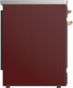 Ilve® Majestic III 30" Burgundy Pro Style Induction Range with Triple Glass Door and Copper Trim-4
