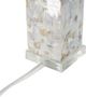A & B Home Beige/White Shell Table Lamp-3