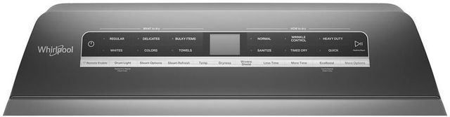Whirlpool® 7.4 Cu. Ft. Chrome Shadow Front Load Electric Dryer-3