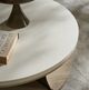Caracole® Braces Ivory Craze Top Cocktail Table with Brushed Gold/Dry Martini Base -4