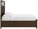 Signature Design by Ashley® Taffenbrook Medium Brown California King Storage Panel Bed-3