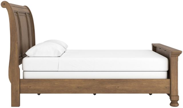 Signature Design by Ashley® Vandenmore Medium Brown Queen Sleigh Bed-3