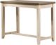 HH2 Home Clarion White Counter Height Side Table with Distressed Gray Top-0