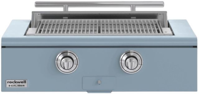 Caliber™ Rockwell 2-Burner Bluestone Built-In Natural Gas Grill with Polished Chrome Hardware-0