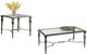 Bassett Mirror Lido Clear Rectangle End Table with Burnished Bronze Base-3