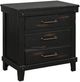 Bernards Spruce Creek Black Nightstand-0