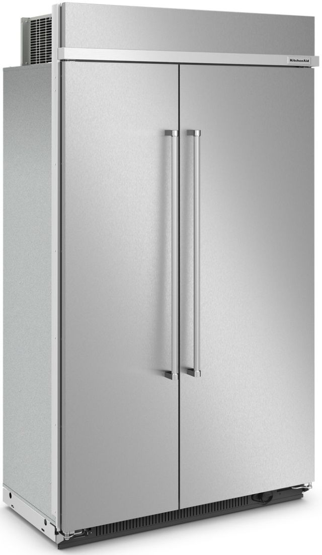 KitchenAid® 48 in. 30.0 Cu. Ft. Stainless Steel with PrintShield™ Finish Counter Depth Side-by-Side Refrigerator-3