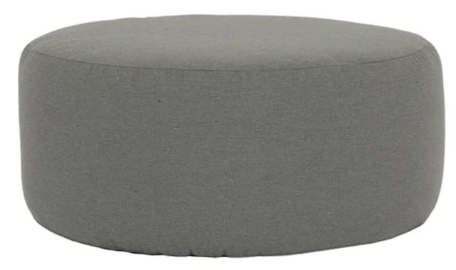 Sunset West Bazaar Heritage Granite Sunbrella 42'' Round Outdoor Ottoman-1