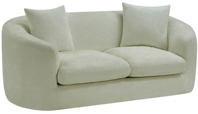 Meridian Furniture Penelope Mint Green Chenille Fabric Loveseat-0