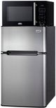 Summit® 19" 3.2 Cu. Ft. Stainless Steel Compact Refrigerator with Microwave-3