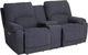HomeStretch Showtime Graphite Power Reclining Loveseat with Power Headrest and Lumbar-0