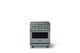 Viking® 5 Series 30" Novembery Sky Pro Style Electric Range with Brushed Brass Trim-0