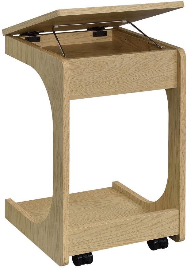Coaster® Ralston Light Oak Lift-Top Sofa Side Table-3