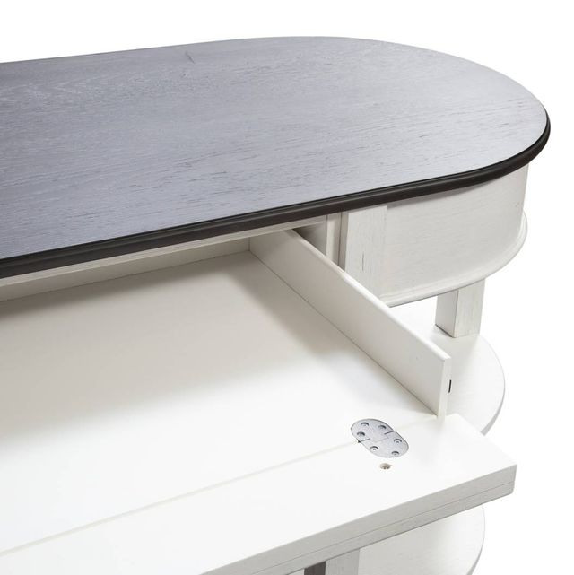 Liberty Furniture Allyson Park Charcoal/Wirebrushed White Optional L-Shaped Desk-2