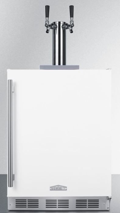 Summit® Commercial 24" White Built In Cold Brew Coffee Kegerator-0