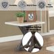 ACME Furniture Romina White Marble Top End Table with Weathered Espresso Base-3